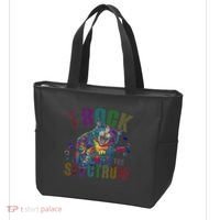 Cute I ROCK THE SPECTRUM Autism Awareness Mommy Respect Tote Bag thumb 3