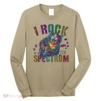 Cute I ROCK THE SPECTRUM Autism Awareness Mommy Respect Long Sleeve Shirt thumb 0