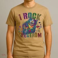 Cute I ROCK THE SPECTRUM Autism Awareness Mommy Respect T-Shirt thumb 3