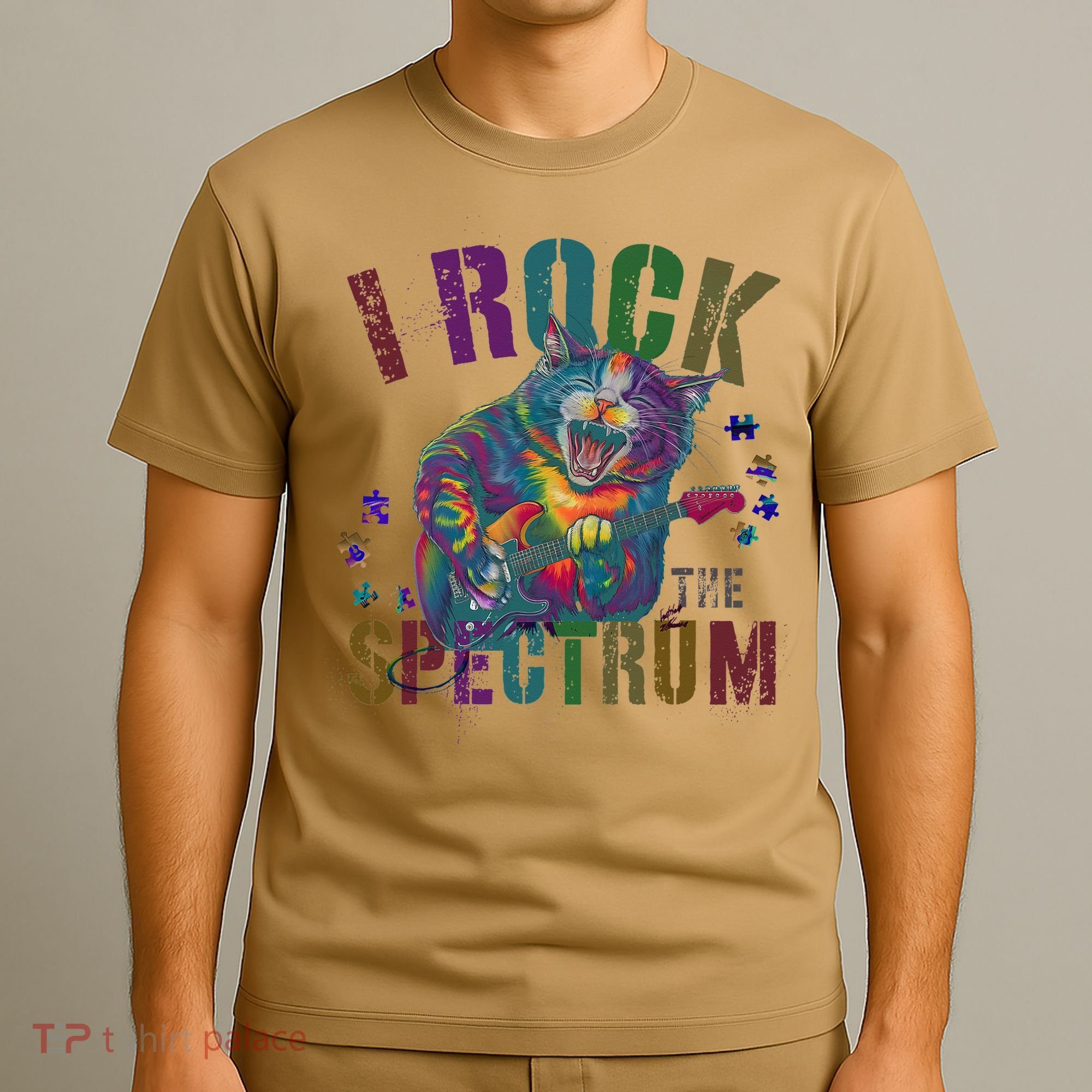 Cute I ROCK THE SPECTRUM Autism Awareness Mommy Respect T-Shirt