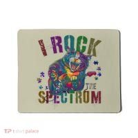 Cute I ROCK THE SPECTRUM Autism Awareness Mommy Respect Mousepad thumb 0