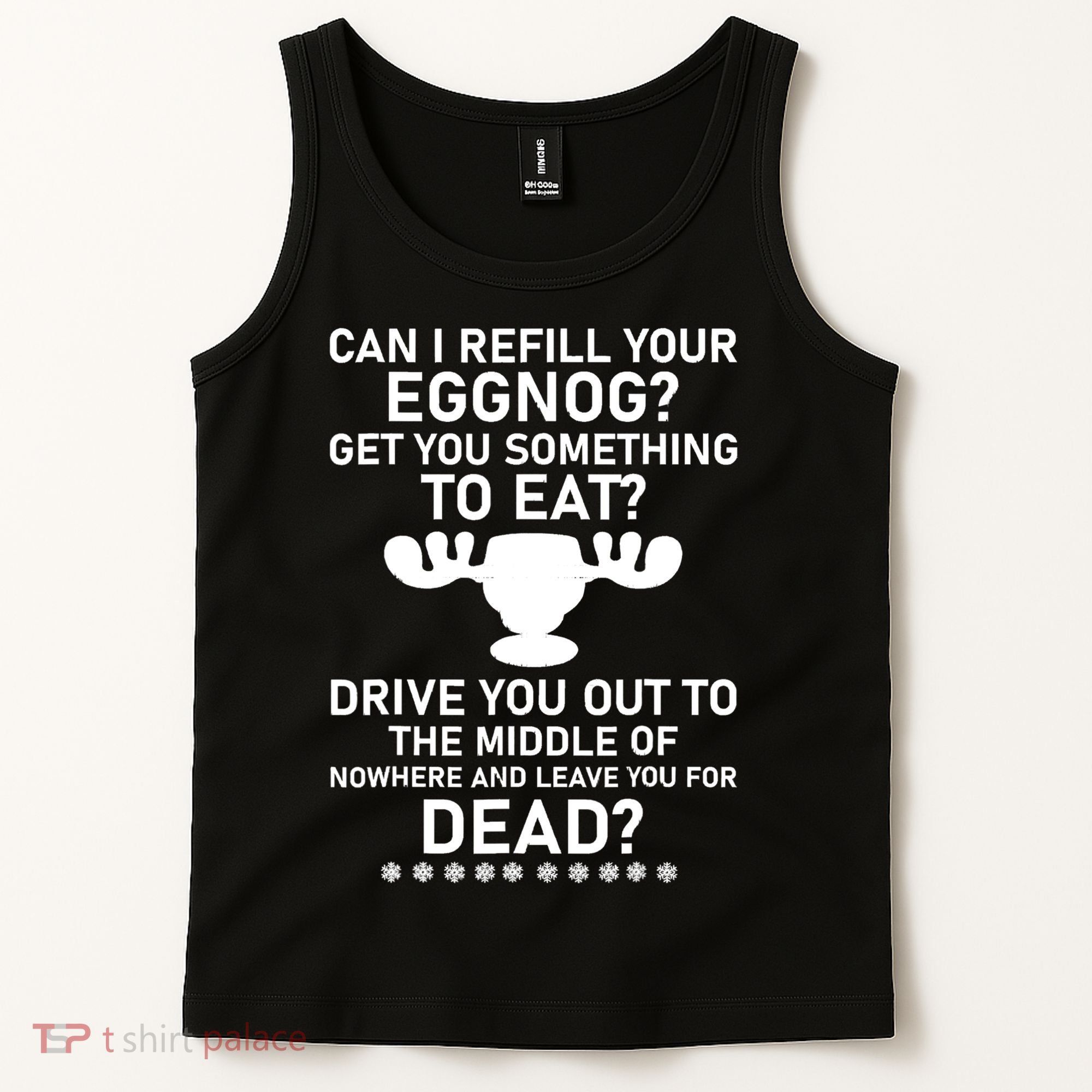 Can I Refill Your Eggnog Funny Christmas Vacation Quote Tank Top