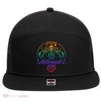 Cruising Into Retirement 2026 7 Panel Mesh Trucker Snapback Hat thumb 0