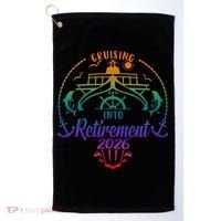 Cruising Into Retirement 2026 Golf Towel thumb 0