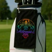 Cruising Into Retirement 2026 Golf Towel thumb 2