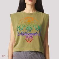Cruising Into Retirement 2026 Garment-Dyed Women's Muscle Tee thumb 2