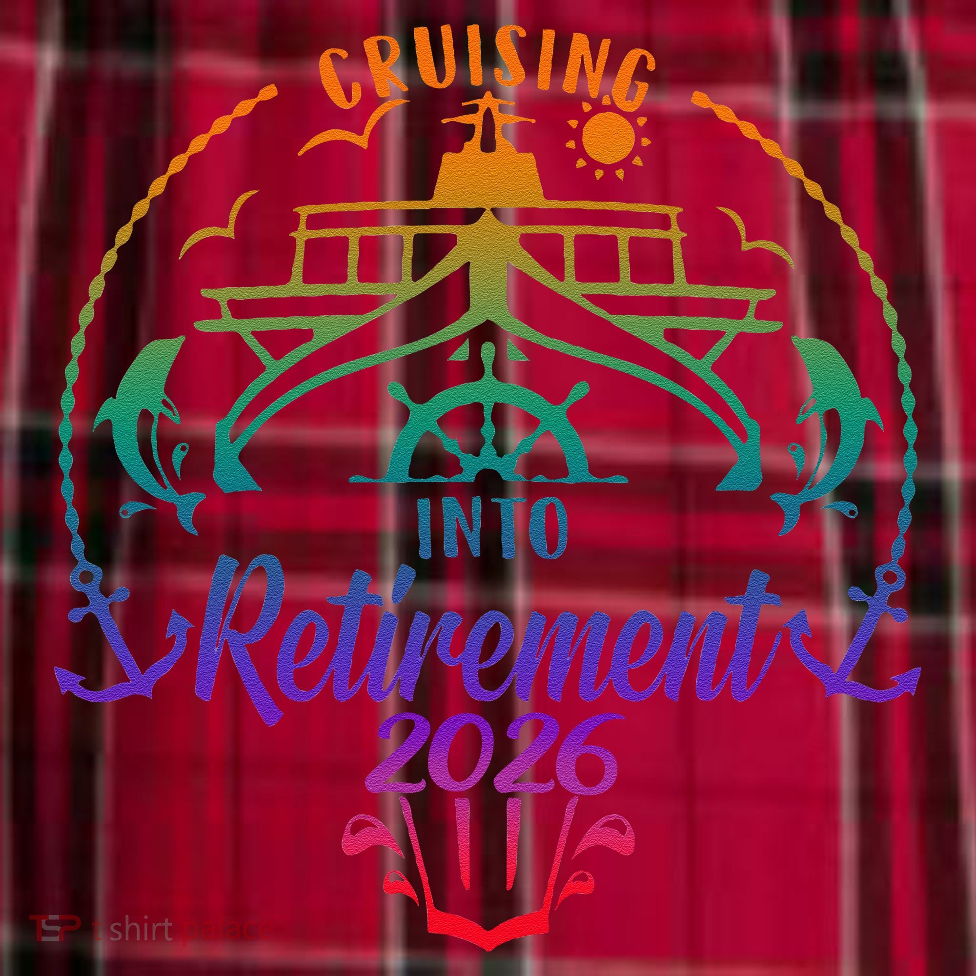 Cruising Into Retirement 2026 Men's Flannel Plaid Pajama Pants