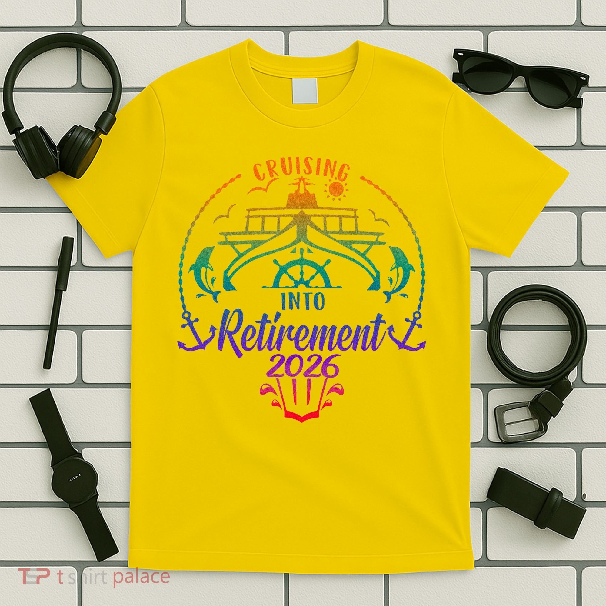 Cruising Into Retirement 2026 T-Shirt
