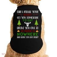 Can I Refill Your Eggnog Funny Christmas Movie Quote Doggie Tank thumb 0
