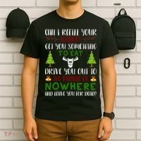 Can I Refill Your Eggnog Funny Christmas Movie Quote T-Shirt thumb 6