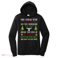 Can I Refill Your Eggnog Funny Christmas Movie Quote Women's Hoodie thumb 0