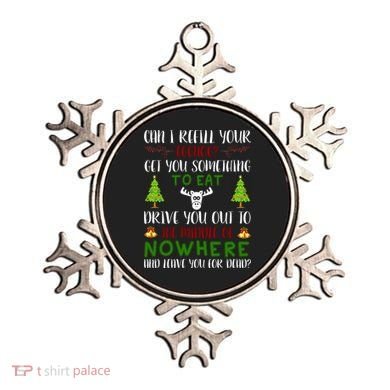 Can I Refill Your Eggnog Funny Christmas Movie Quote Ornament
