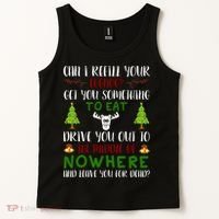 Can I Refill Your Eggnog Funny Christmas Movie Quote Tank Top thumb 2