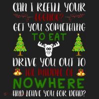 Can I Refill Your Eggnog Funny Christmas Movie Quote Golf Towel thumb 3