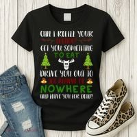 Can I Refill Your Eggnog Funny Christmas Movie Quote Women's T-Shirt thumb 3