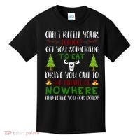 Can I Refill Your Eggnog Funny Christmas Movie Quote Kids T-Shirt thumb 0