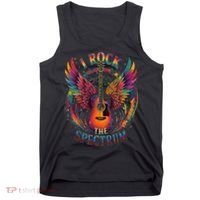 Cute I ROCK THE SPECTRUM Autism Dad Peace Love Unique I Tank Top thumb 0