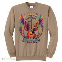 Cute I ROCK THE SPECTRUM Autism Dad Peace Love Unique I Sweatshirt thumb 0