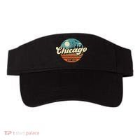 Chicago Illinois Retro Skyline Night Il Souvenirs Visor thumb 0