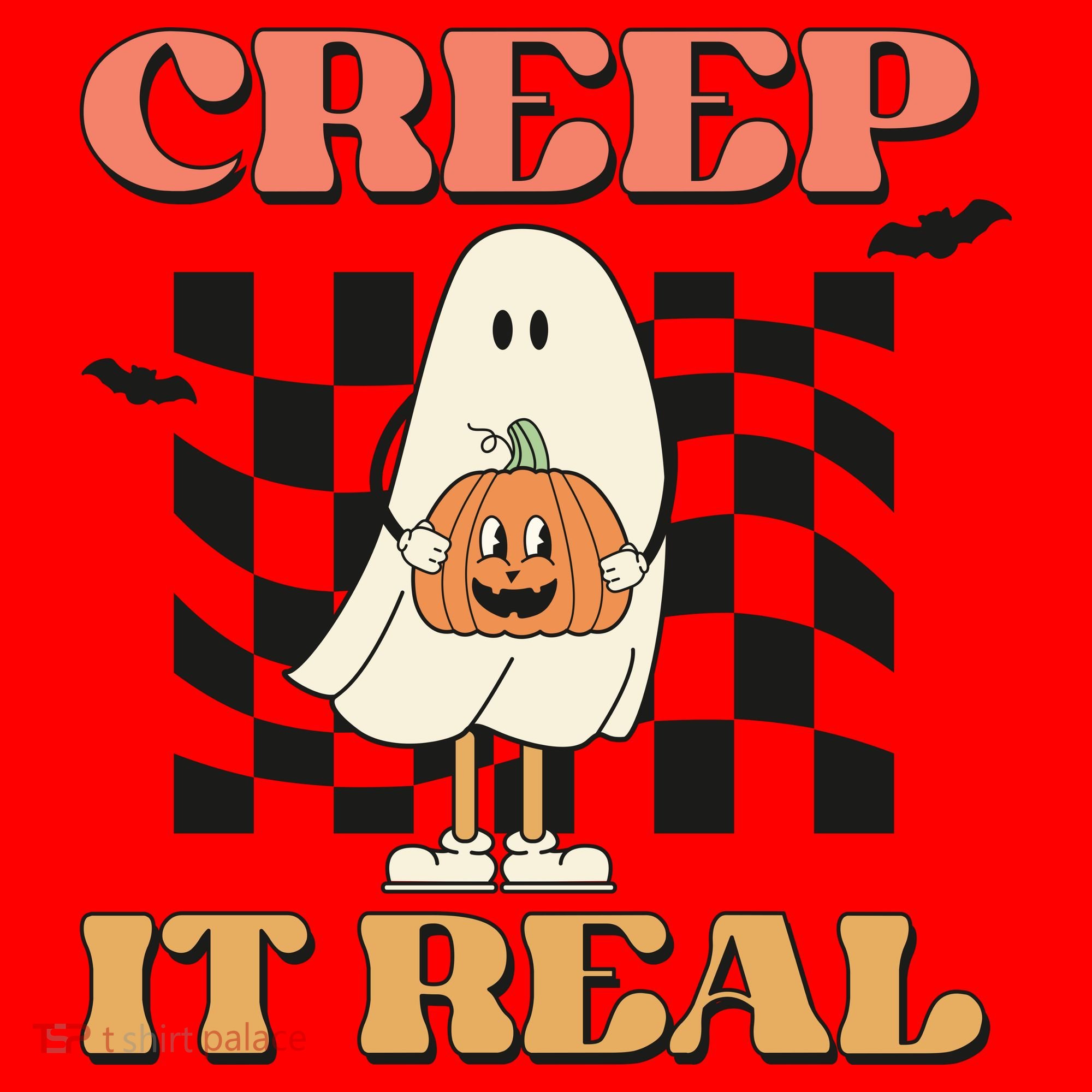 Creep It Real Halloween Santa Hat