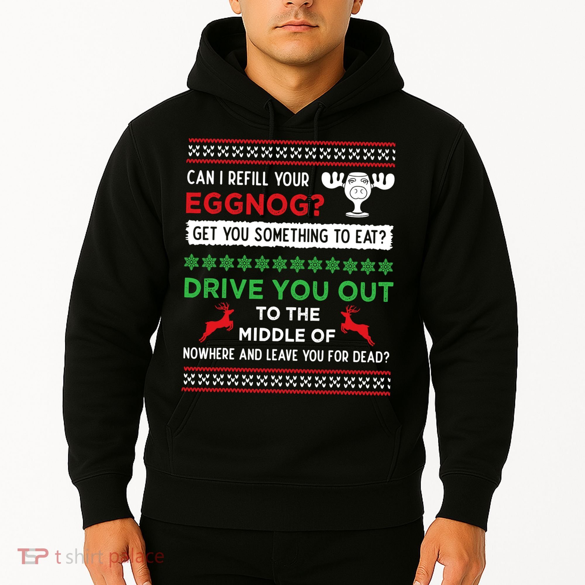Can I Refill Your Eggnog Funny Christmas Vacation Quote Hoodie