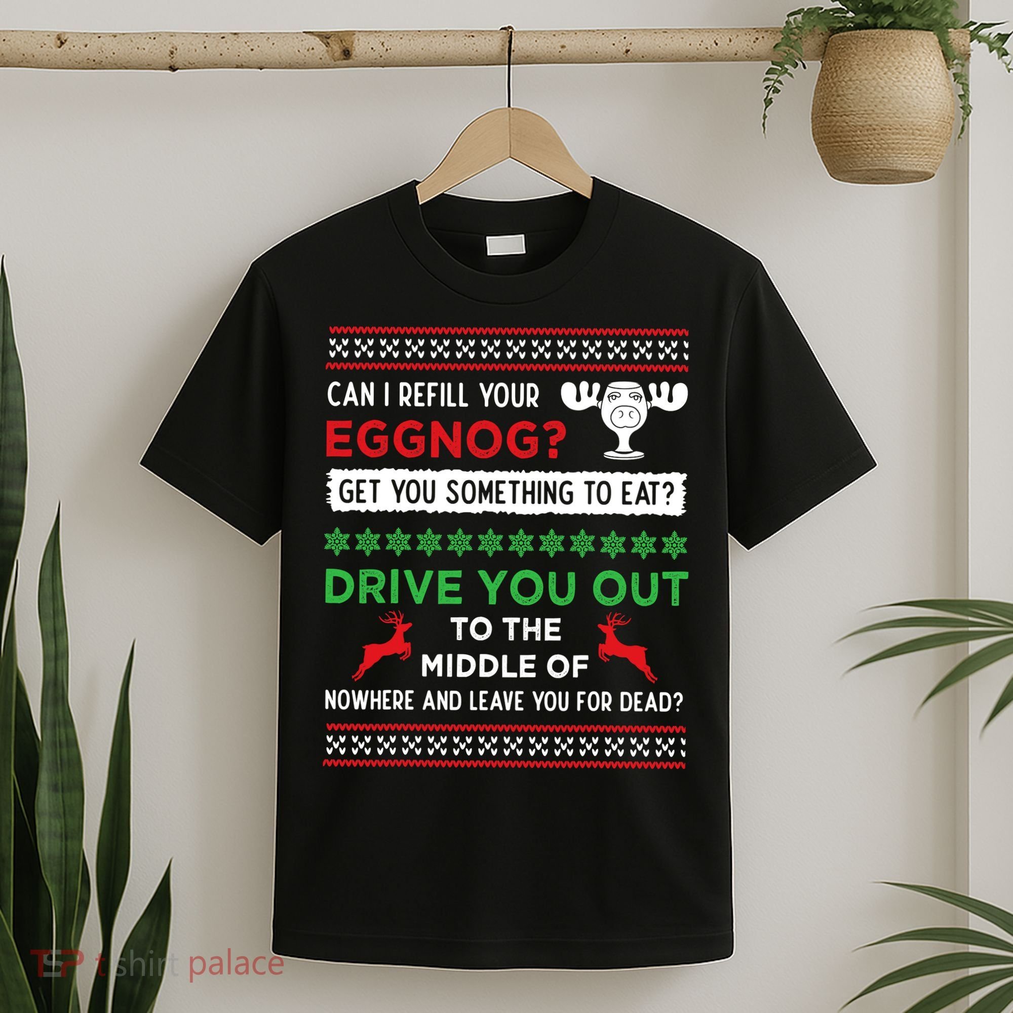 Can I Refill Your Eggnog Funny Christmas Vacation Quote T-Shirt
