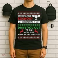 Can I Refill Your Eggnog Funny Christmas Vacation Quote T-Shirt thumb 6