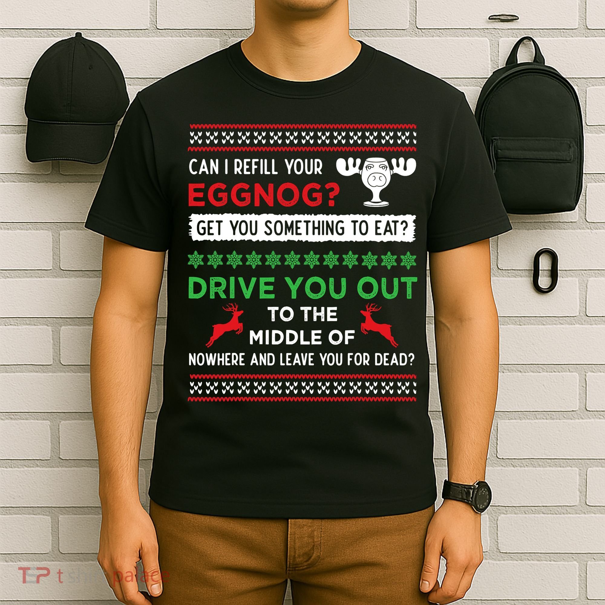 Can I Refill Your Eggnog Funny Christmas Vacation Quote T-Shirt