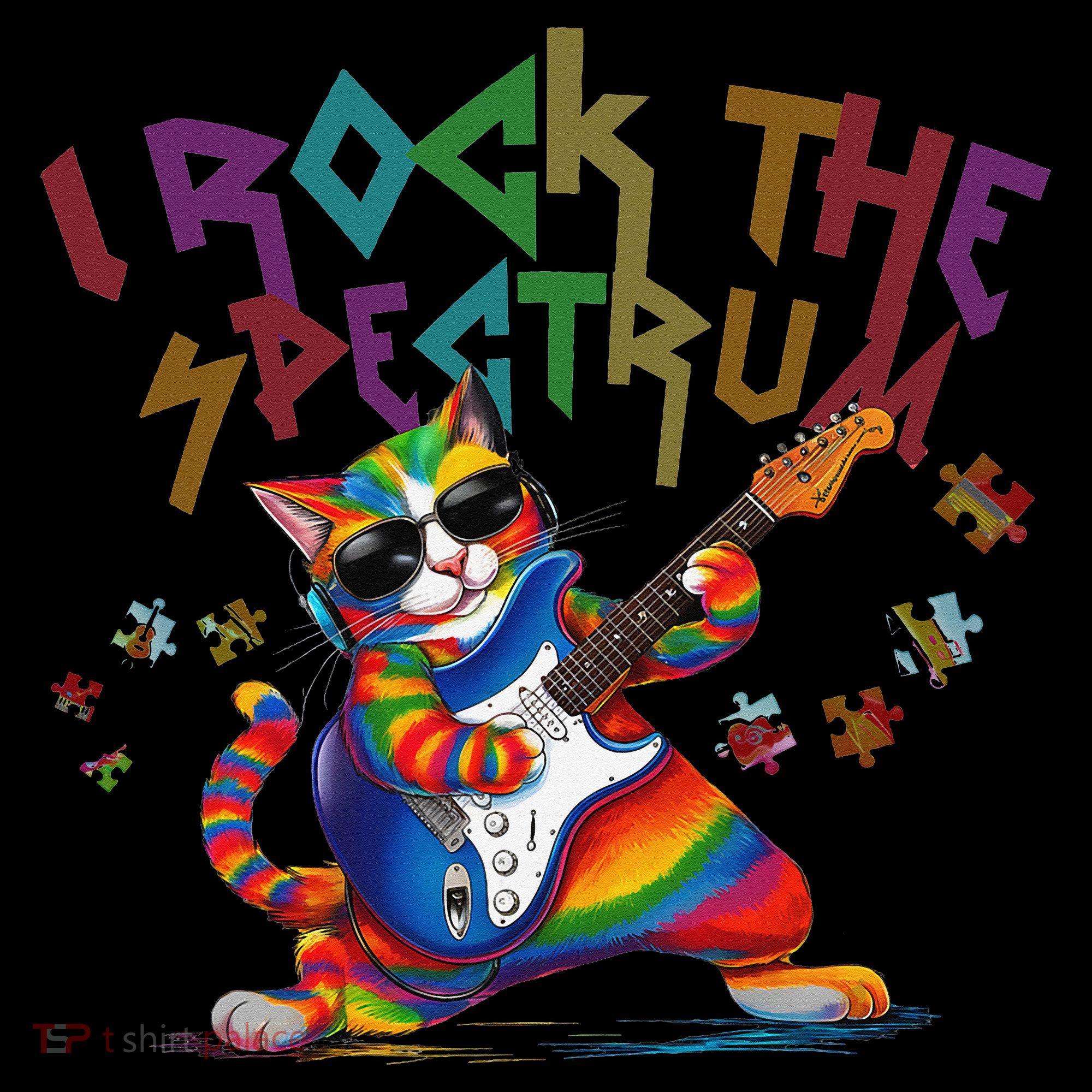 Cute I ROCK THE SPECTRUM Autism Awareness Support Love Coffee Mug
