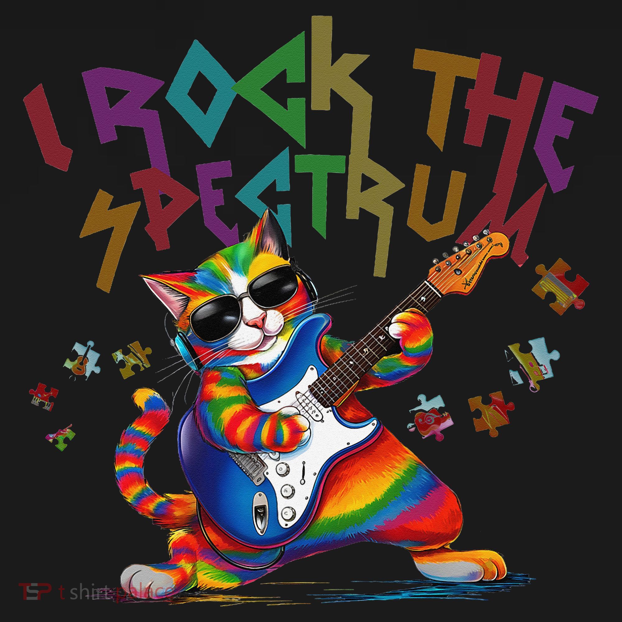 Cute I ROCK THE SPECTRUM Autism Awareness Support Love Women's Hoodie