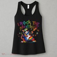 Cute I ROCK THE SPECTRUM Autism Awareness Support Love Women's Tank Top thumb 3