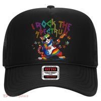 Cute I ROCK THE SPECTRUM Autism Awareness Support Love Hat thumb 0