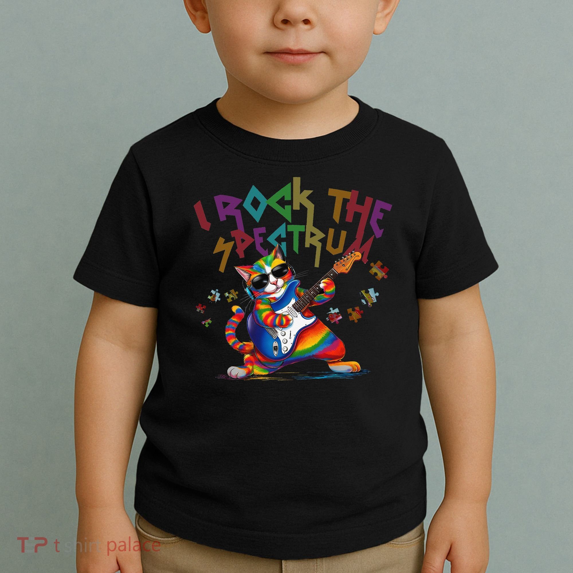 Cute I ROCK THE SPECTRUM Autism Awareness Support Love Toddler T-Shirt