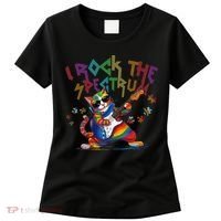 Cute I ROCK THE SPECTRUM Autism Awareness Support Love Women's T-Shirt thumb 0