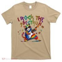 Cute I ROCK THE SPECTRUM Autism Awareness Support Love T-Shirt thumb 0