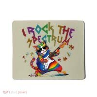 Cute I ROCK THE SPECTRUM Autism Awareness Support Love Mousepad thumb 0