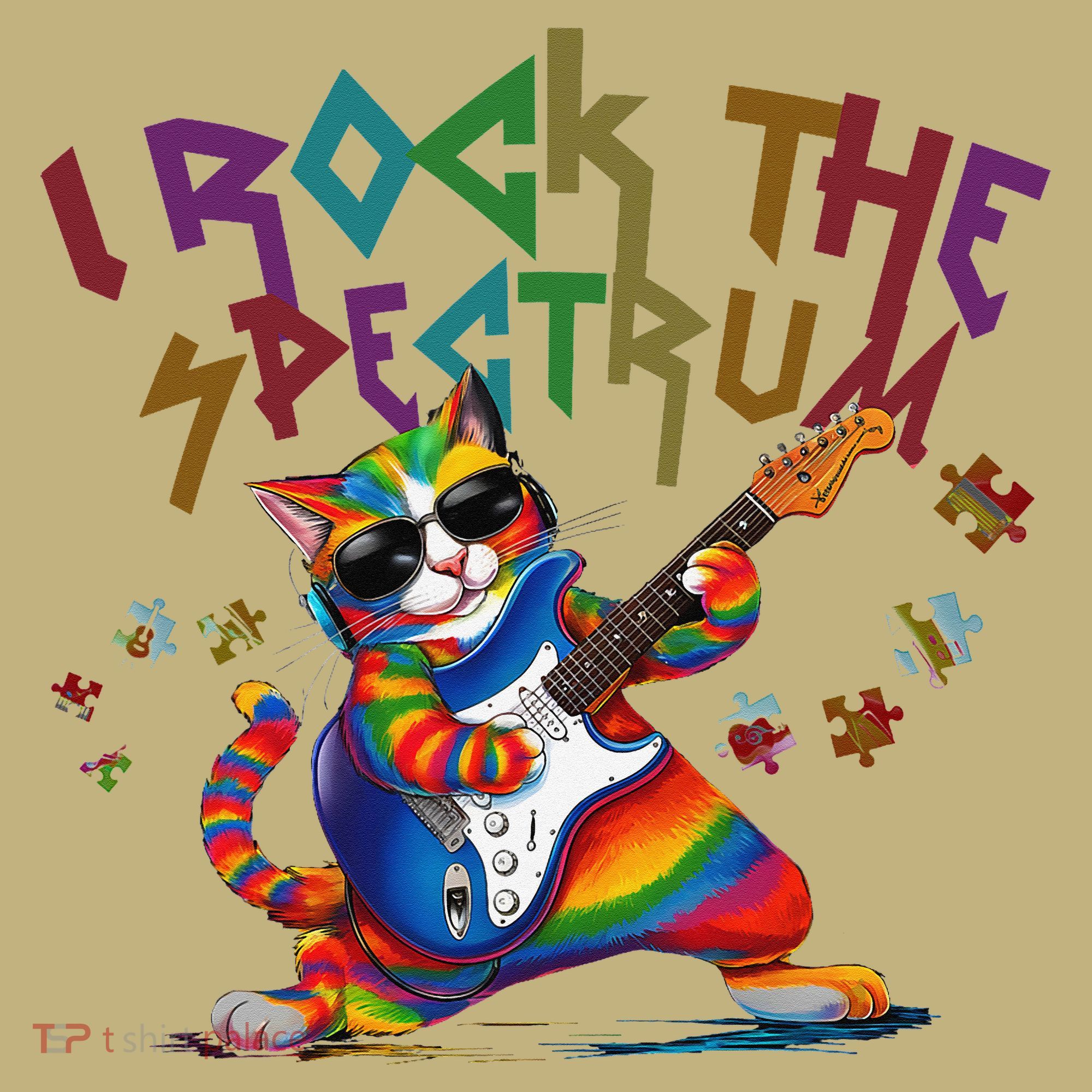 Cute I ROCK THE SPECTRUM Autism Awareness Support Love Mousepad