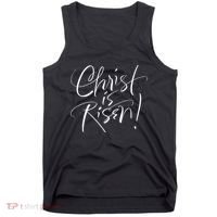 Christ Is Risen Easter Holiday Gift Tank Top thumb 0
