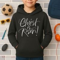 Christ Is Risen Easter Holiday Gift Kids Hoodie thumb 2