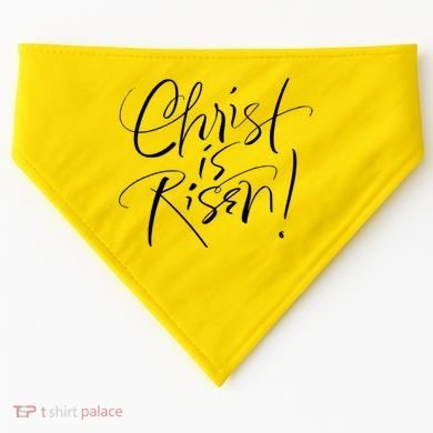 Christ Is Risen Easter Holiday Gift USA-Made Doggie Bandana