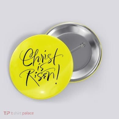 Christ Is Risen Easter Holiday Gift Button