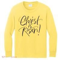 Christ Is Risen Easter Holiday Gift Kids Long Sleeve Shirt thumb 0