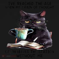 Cat Ive Reached The Age When My Train Of Thought Toddler Hoodie thumb 2