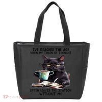 Cat Ive Reached The Age When My Train Of Thought Tote Bag thumb 0