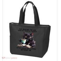 Cat Ive Reached The Age When My Train Of Thought Tote Bag thumb 3