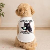 Cat Ive Reached The Age When My Train Of Thought Doggie Tank thumb 2