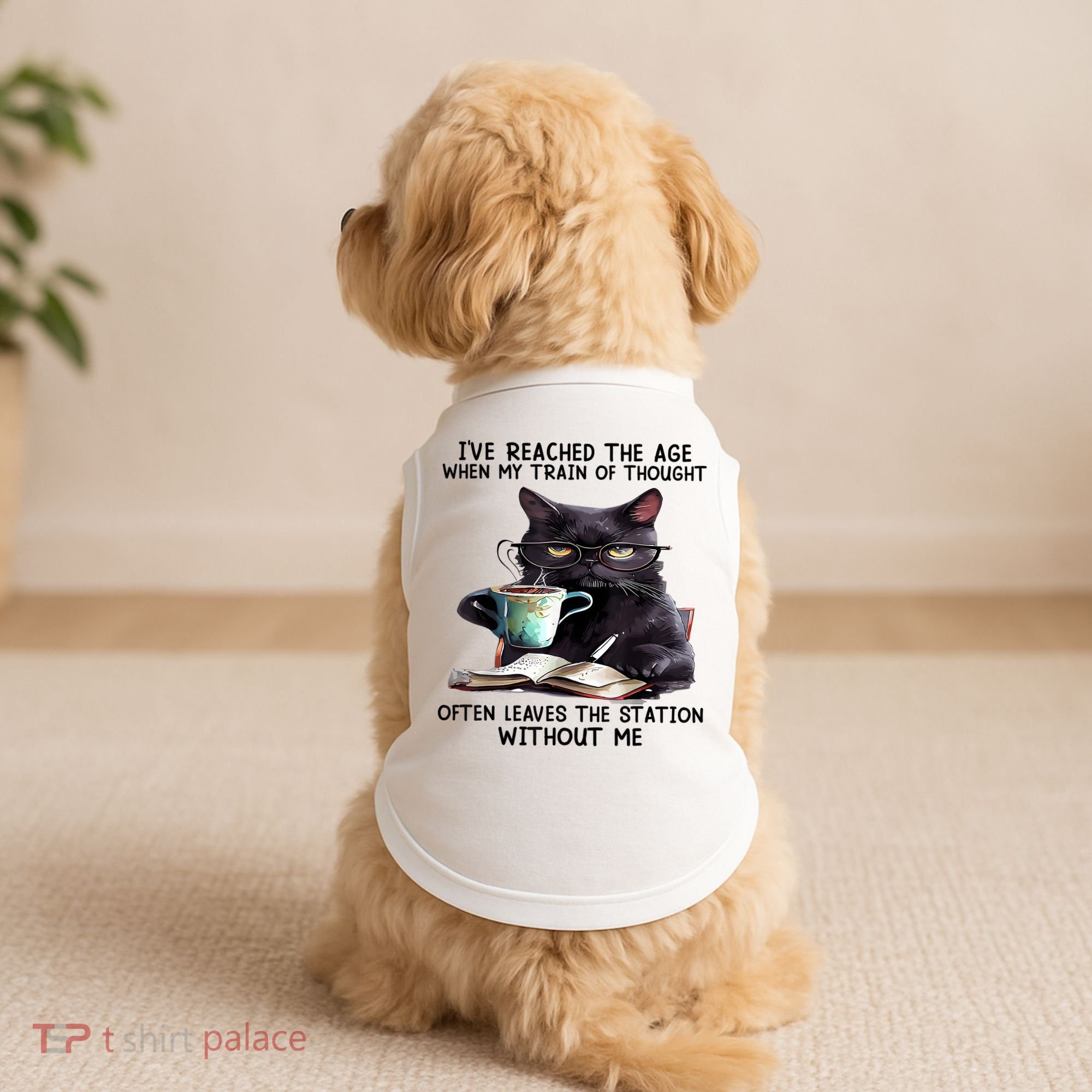 Cat Ive Reached The Age When My Train Of Thought Doggie Tank