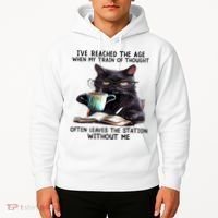 Cat Ive Reached The Age When My Train Of Thought Hoodie thumb 2