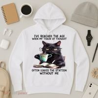 Cat Ive Reached The Age When My Train Of Thought Hoodie thumb 3