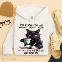 Cat Ive Reached The Age When My Train Of Thought Hoodie thumb 4